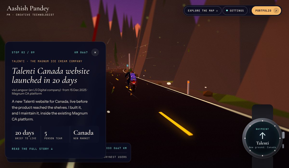 Talenti stop in Aashish Pandey’s 3D portfolio: a border gate lifts for the Canada launch